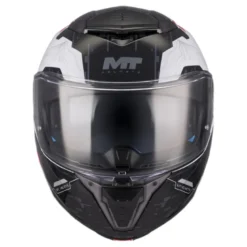 Kask szczękowy MT ATOM 2 SV HIGHLANDS WHITE/BLUE/RED biały czerwony niebieski czarny