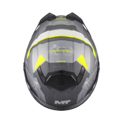 Kask szczękowy MT ATOM 2 SV HIGHLANDS SILVER/GREY srebrny szary