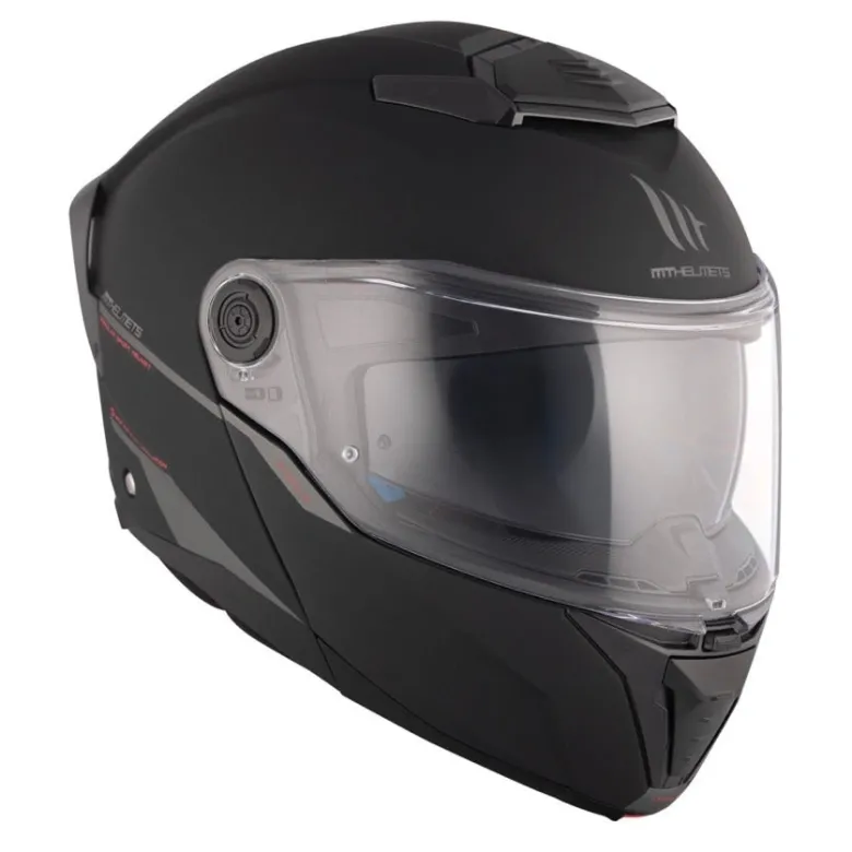 Kask szczękowy MT ATOM 2 SV SOLID MATT BLACK czarny mat