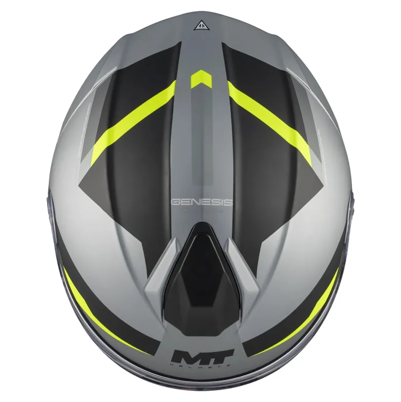 Kask szczękowy MT GENESIS R SV CHEEKY C3 MATT szary żółty fluo czarny