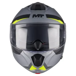 Kask szczękowy MT GENESIS R SV CHEEKY C3 MATT szary żółty fluo czarny