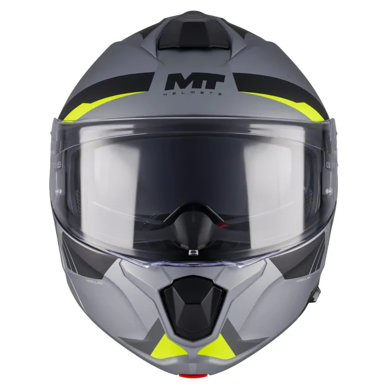 Kask szczękowy MT GENESIS R SV CHEEKY C3 MATT szary żółty fluo czarny