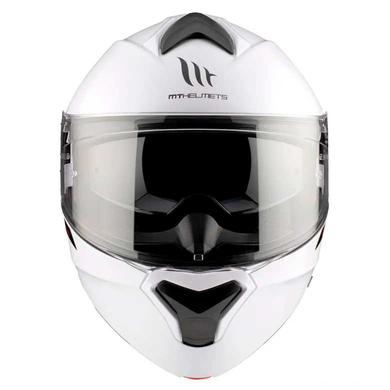 Kask szczękowy MT GENESIS SV SOLID GLOSS PEARL WHITE biały