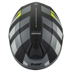 Kask szczękowy MT GENESIS SV STROKE GREY/WHITE/YELLOW BLACK szary biały żółty