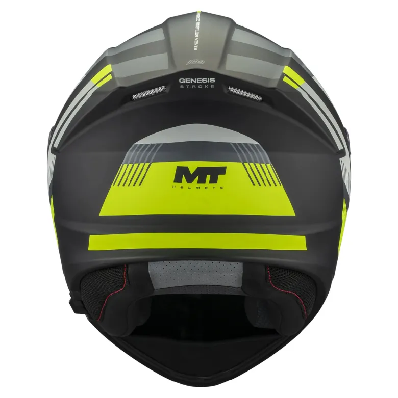 Kask szczękowy MT GENESIS SV STROKE GREY/WHITE/YELLOW BLACK szary biały żółty
