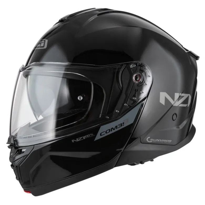 Kask szczękowy NZI COMBI 3 DUO BLACK czarny