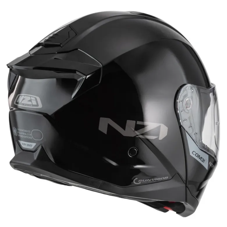 Kask szczękowy NZI COMBI 3 DUO BLACK czarny