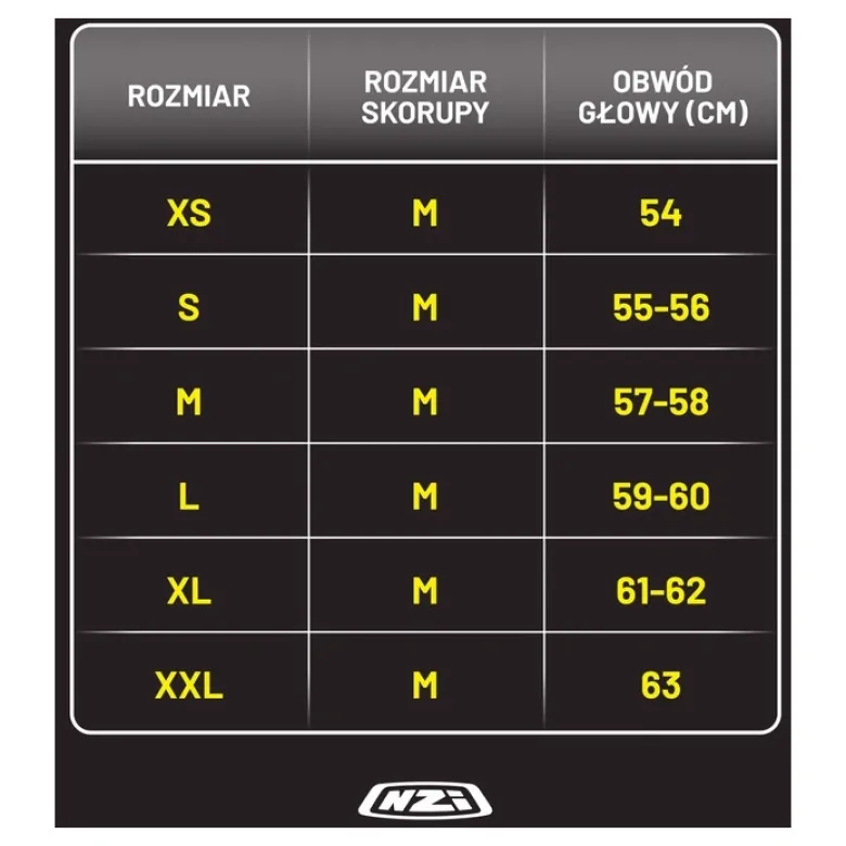 Kask szczękowy NZI COMBI 3 DUO BLACK czarny