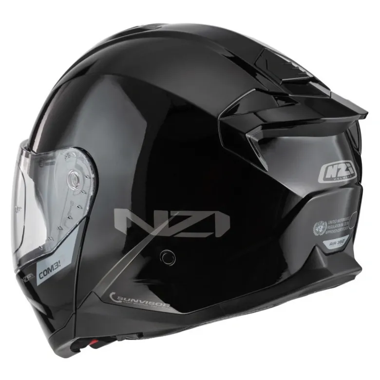 Kask szczękowy NZI COMBI 3 DUO BLACK czarny