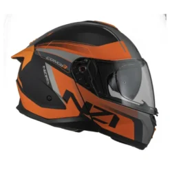 Kask szczękowy NZI COMBI 3 DUO DAILY BLACK ORANGE ANTRACITE MATT czarny pomarańczowy szary