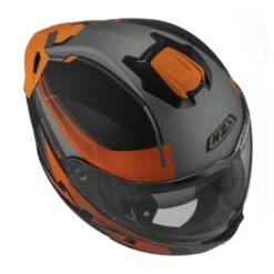 Kask szczękowy NZI COMBI 3 DUO DAILY BLACK ORANGE ANTRACITE MATT czarny pomarańczowy szary