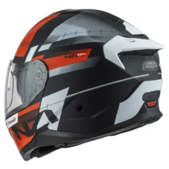 Kask szczękowy NZI COMBI 3 DUO METRIC BLACK RED MATT czarny czerwony