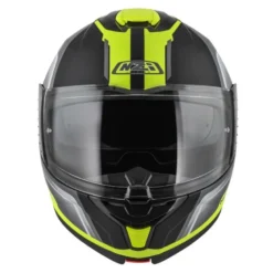 Kask szczękowy NZI COMBI 3 DUO ORBE BLACK ANTRACITE YELLOW MATT szary żółty