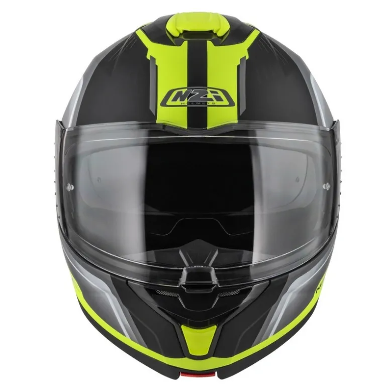 Kask szczękowy NZI COMBI 3 DUO ORBE BLACK ANTRACITE YELLOW MATT szary żółty