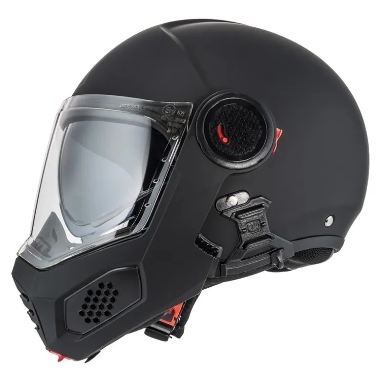 Kask szczękowy NZI MINIMOD MATT BLACK czarny mat
