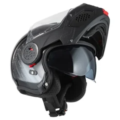 Kask szczękowy NZI MINIMOD META BLACK SILVER czarny srebrny