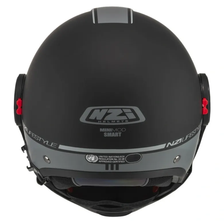 Kask szczękowy NZI MINIMOD SMART BLACK ANTRACITE MATT czarny szary