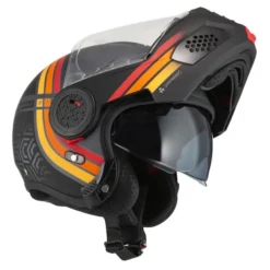 Kask szczękowy NZI MINIMOD WATSON BLACK ANTRACITE MATT szary czarny