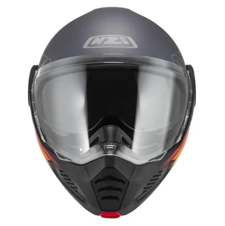 Kask szczękowy NZI MINIMOD WATSON BLACK ANTRACITE MATT szary czarny