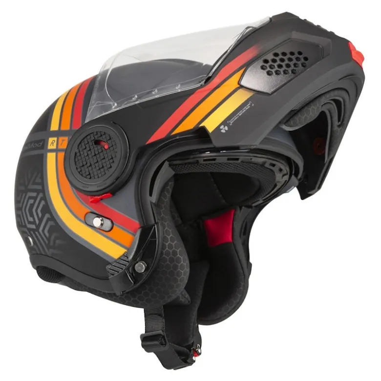Kask szczękowy NZI MINIMOD WATSON BLACK ANTRACITE MATT szary czarny