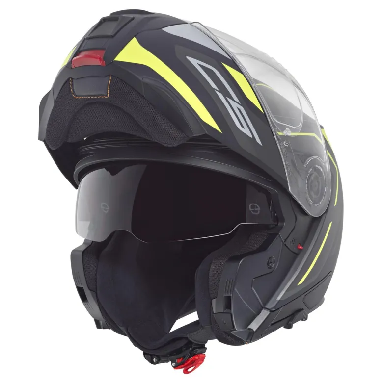 Kask szczękowy SCHUBERTH C5 ECE OMEGA YELLOW czarny żółty fluo