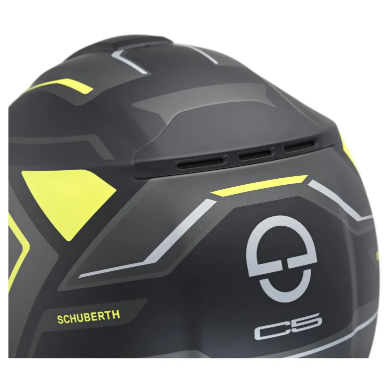 Kask szczękowy SCHUBERTH C5 ECE OMEGA YELLOW czarny żółty fluo