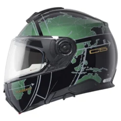 Kask szczękowy SCHUBERTH C5 ECE GLOBE GREEN zielony czarny