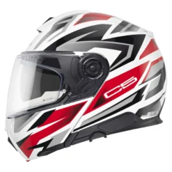 Kask szczękowy SCHUBERTH C5 ECE ZENITH RED biały czerwony czarny szary