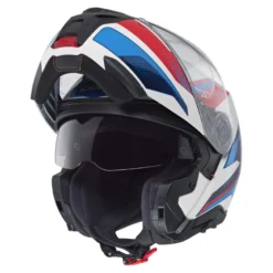 Kask szczękowy SCHUBERTH CONCEPT ECE TRACER BLUE biały niebieski czerwony