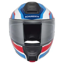 Kask szczękowy SCHUBERTH CONCEPT ECE TRACER BLUE biały niebieski czerwony