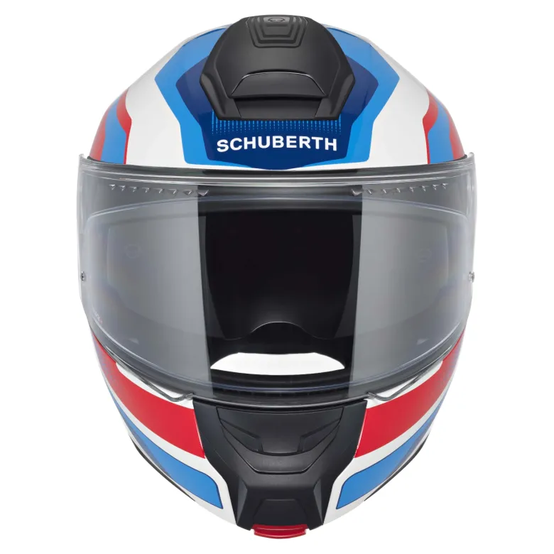 Kask szczękowy SCHUBERTH CONCEPT ECE TRACER BLUE biały niebieski czerwony