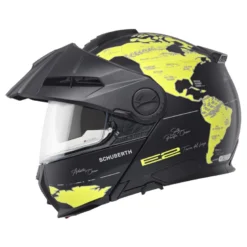 Kask szczękowy SCHUBERTH E2 ECE ATLAS YELLOW czarny żółty fluo