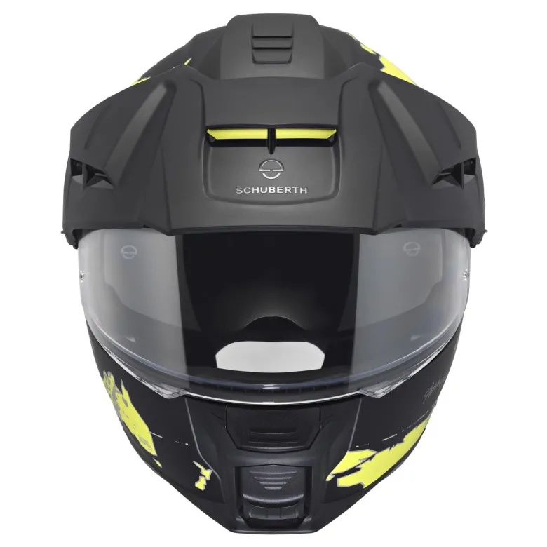 Kask szczękowy SCHUBERTH E2 ECE ATLAS YELLOW czarny żółty fluo