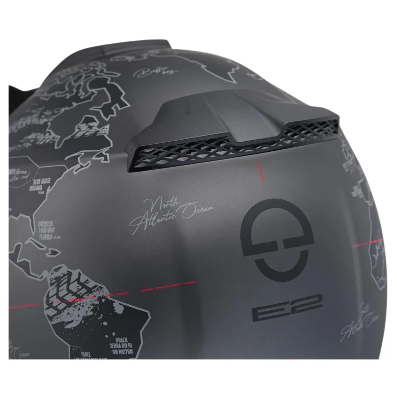 Kask szczękowy SCHUBERTH E2 ECE ATLAS ANTHRACITE czarny szary czerwony