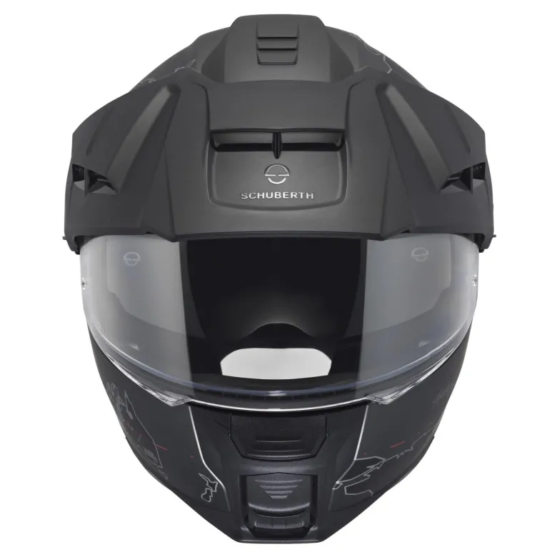 Kask szczękowy SCHUBERTH E2 ECE ATLAS ANTHRACITE czarny szary czerwony