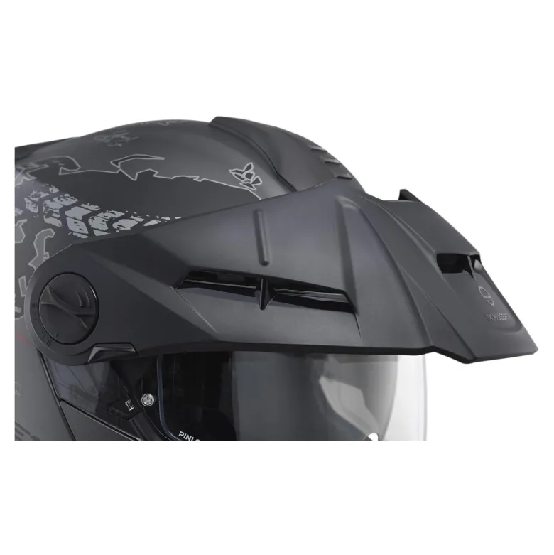 Kask szczękowy SCHUBERTH E2 ECE ATLAS ANTHRACITE czarny szary czerwony