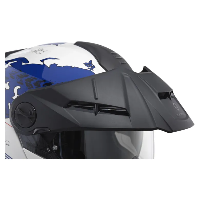 Kask szczękowy SCHUBERTH E2 ECE ATLAS BLUE biały niebieski czerwony