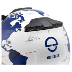 Kask szczękowy SCHUBERTH E2 ECE ATLAS BLUE biały niebieski czerwony