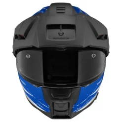 Kask szczękowy SCHUBERTH E2 ECE EXPLORER BLUE niebieski czerwony biały