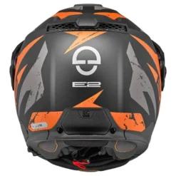 Kask szczękowy SCHUBERTH E2 ECE EXPLORER ORANGE szary pomarańczowy czarny