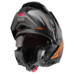 Kask szczękowy SCHUBERTH E2 ECE EXPLORER ORANGE szary pomarańczowy czarny