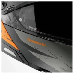 Kask szczękowy SCHUBERTH E2 ECE EXPLORER ORANGE szary pomarańczowy czarny