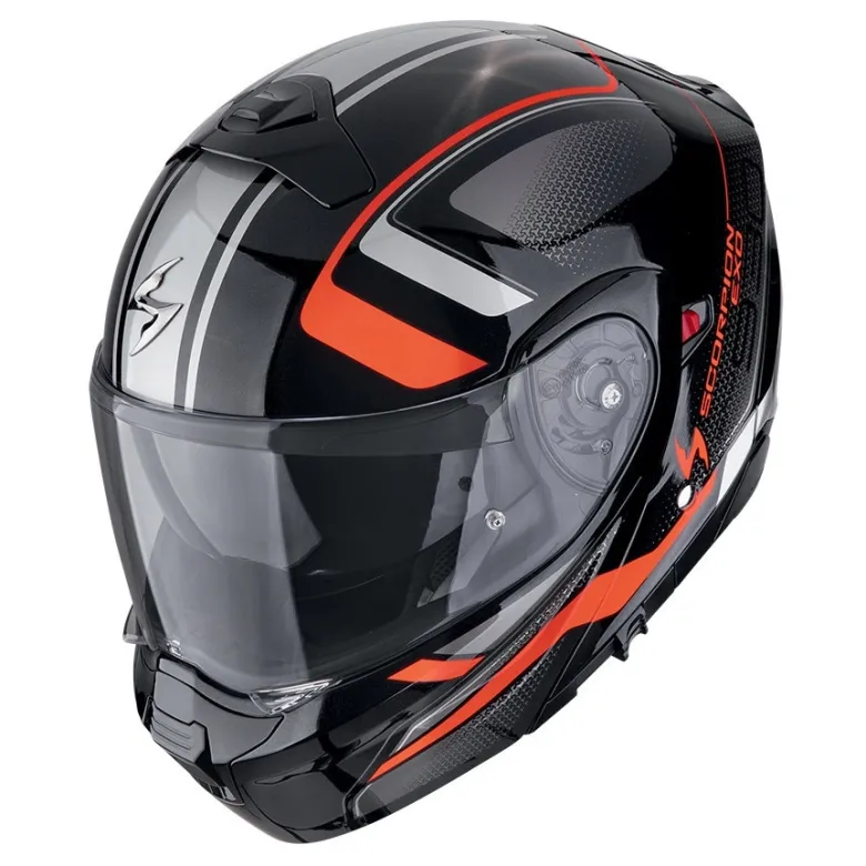 Kask szczękowy SCORPION EXO-930 EVO ARDENS METALLIC BLACK/RED czarny czerwony