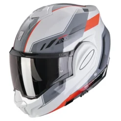 Kask szczękowy SCORPION EXO-TECH EVO SOCIUS GREY/RED szary czerwony