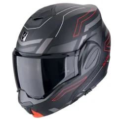 Kask szczękowy SCORPION EXO-TECH CONQUER BLACK/RED czarny czerwony