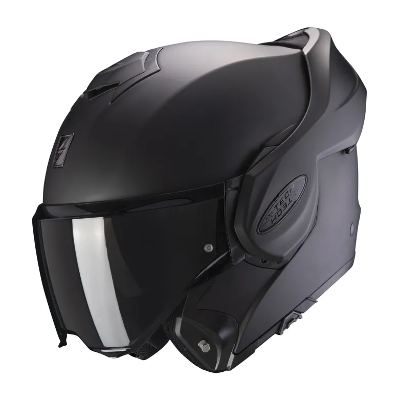 Kask szczękowy SCORPION EXO-TECH EVO SOLID MATT BLACK czarny mat