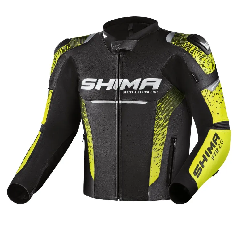 Kombinezon dwuczęściowy SHIMA STR 2.0 BLACK/YELLOW FLUO czarny żółty fluo