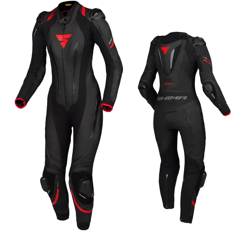 Kombinezon jednoczęściowy damski SHIMA MIURA RS BLACK/RED czarny czerwony