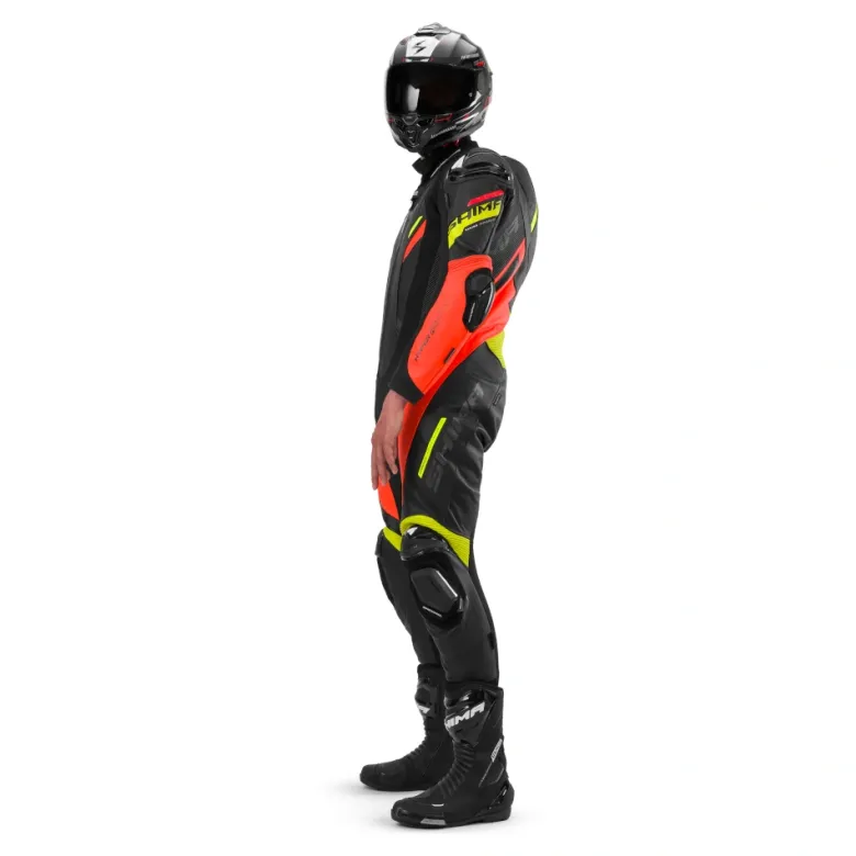 Kombinezon jednoczęściowy SHIMA HYPER RS FLUO czarny czerwony fluo żółty fluo szary