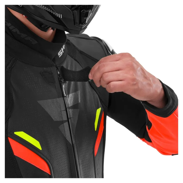 Kombinezon jednoczęściowy SHIMA HYPER RS FLUO czarny czerwony fluo żółty fluo szary